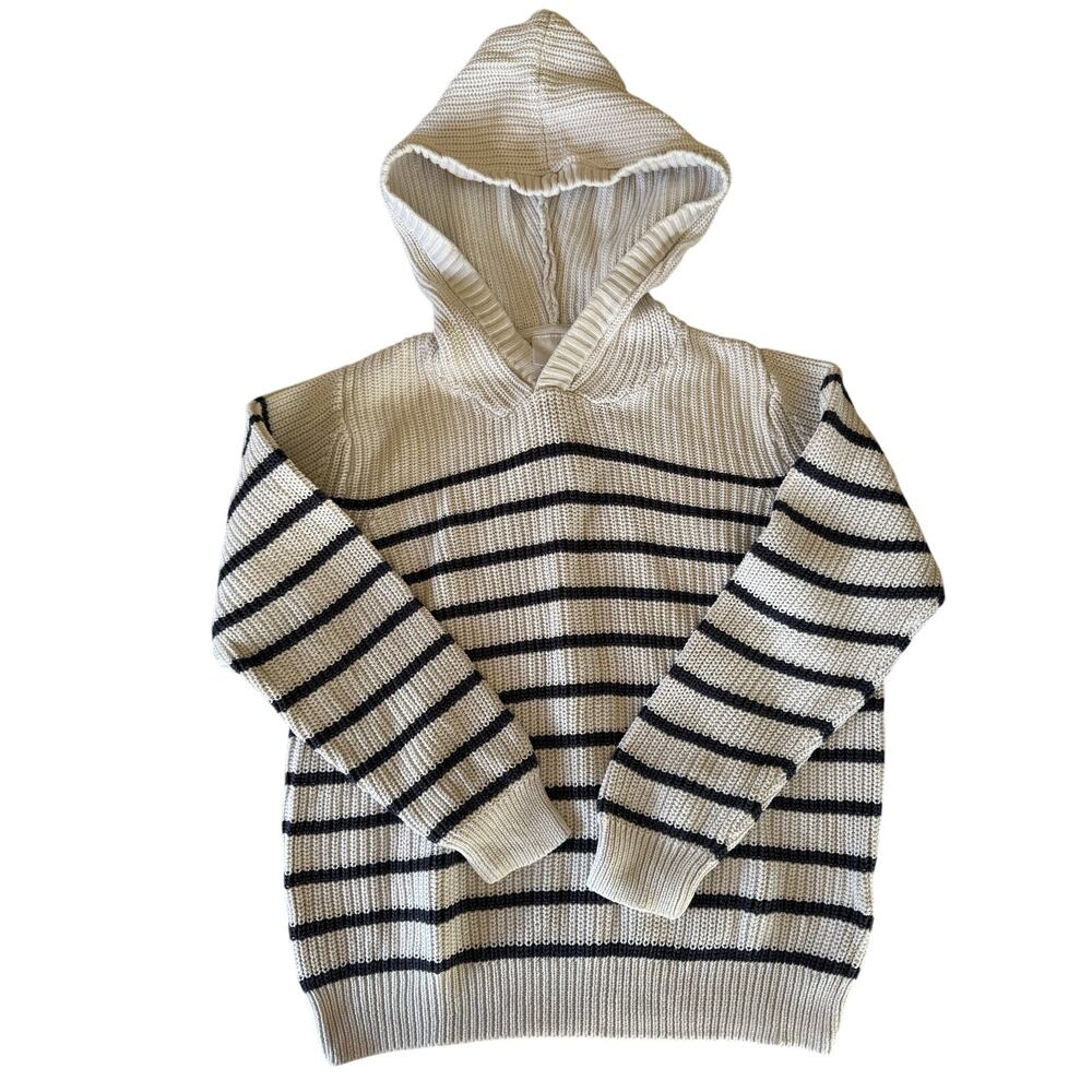Hanna Andersson Blue and white stripe sweater size 120
